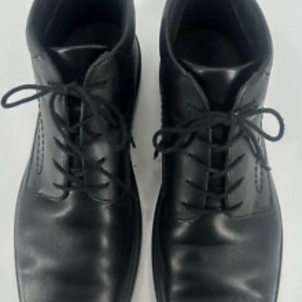 Ecco Men's Gore- tex Black Leather chukka ankle Shoes size 11